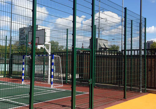 2Д забор для футбольной площадки в Копейске