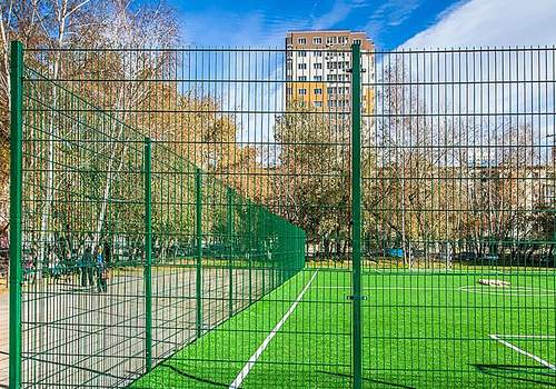 2Д забор для футбольной площадки в Копейске