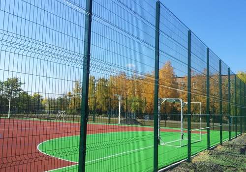 3Д забор для футбольной площадки в Копейске